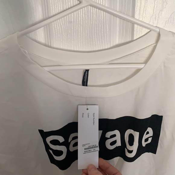 Forever 21 cropped tee size 1XL - Picture 2 of 3